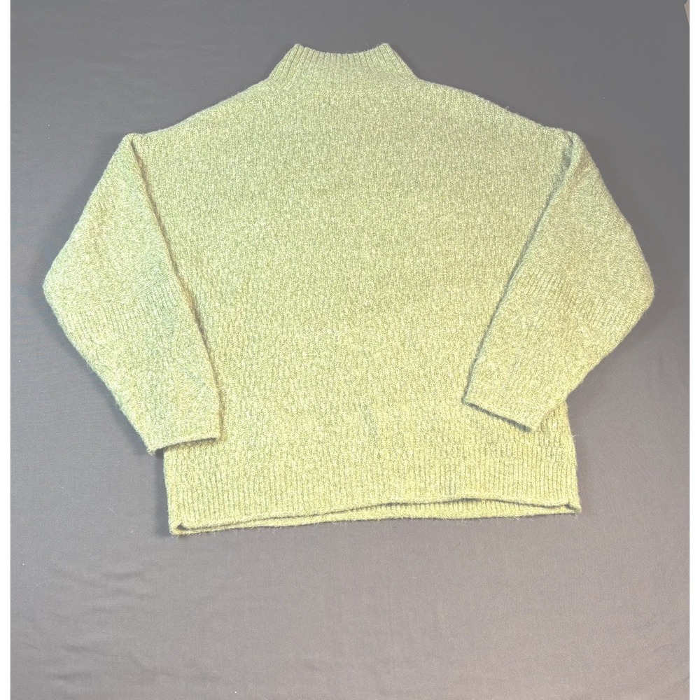 Universal Thread Sweater Green Womens Large Mock Neck Long Sleeve Knit Pullover